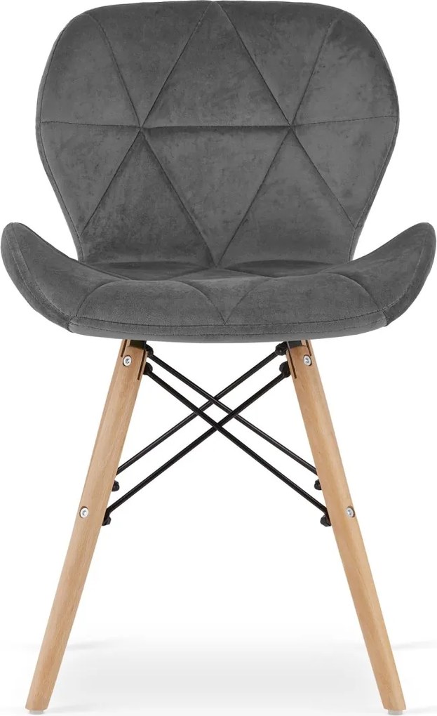 LAGO VELVET szürke étkezőszék