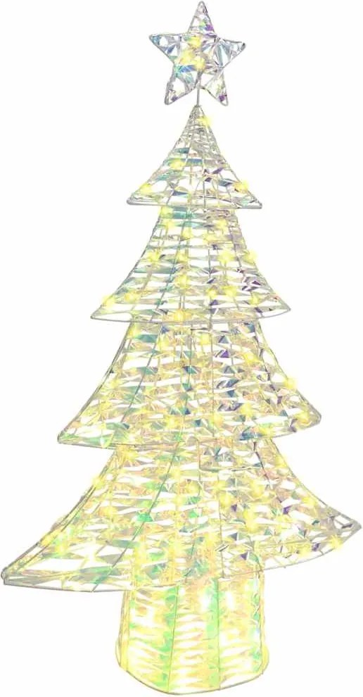 vidaXL Karácsonyfa 160 LED-del Meleg fehér 150 cm PET