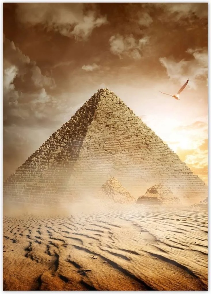 Poszterek 50x70 Egyiptomi piramis k. Gíza