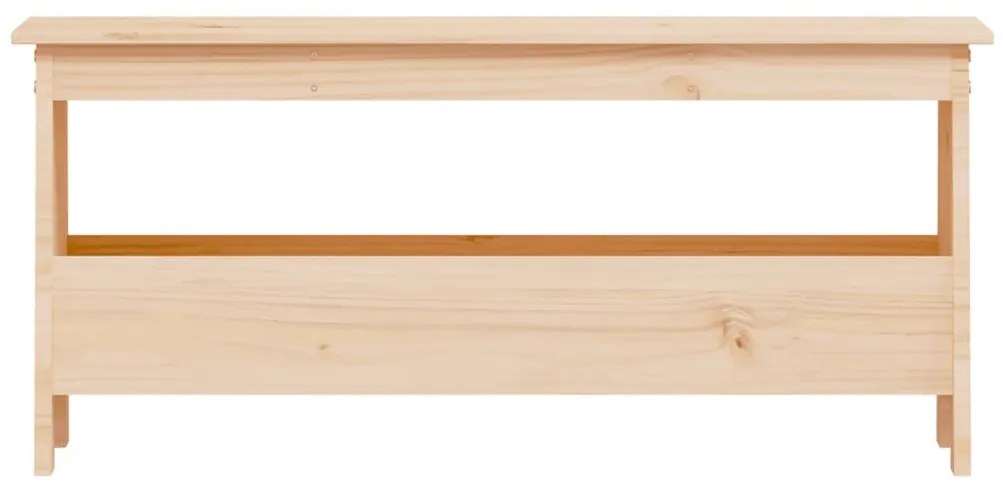 tömör fenyőfa előszoba pad 100 x 28 x 45 cm