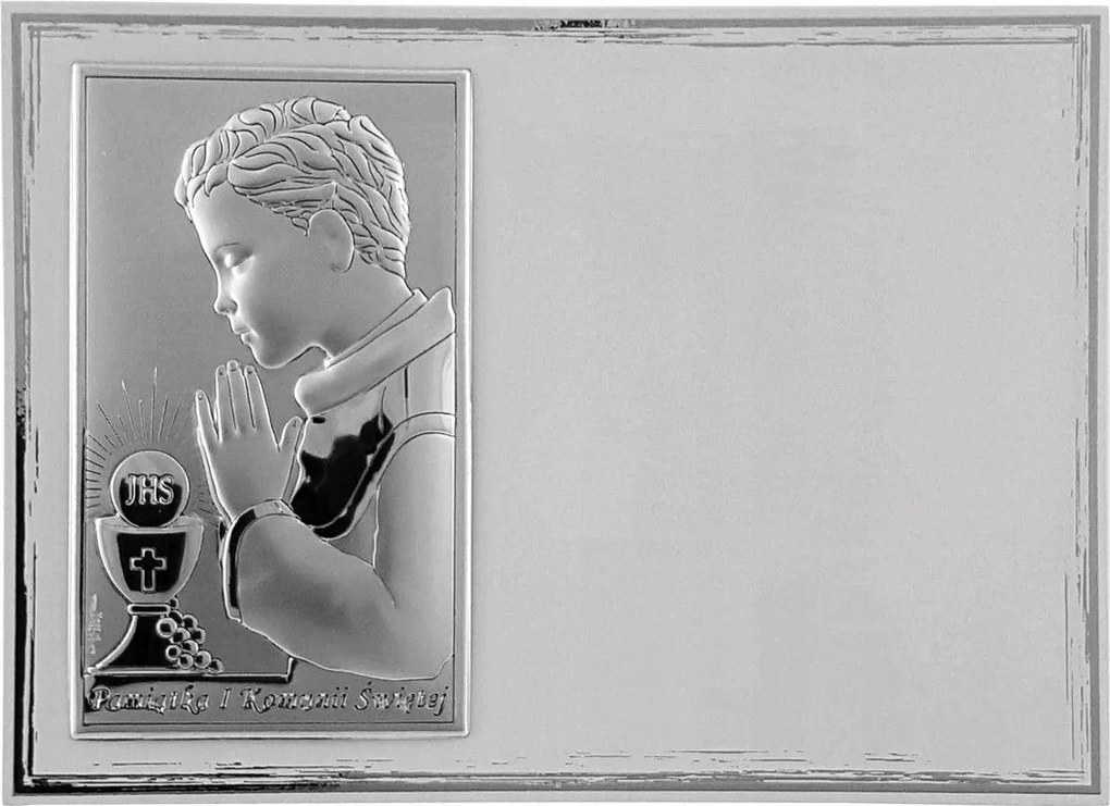 Elsőáldozási emlékkép kisfiúnak 18x13 cm