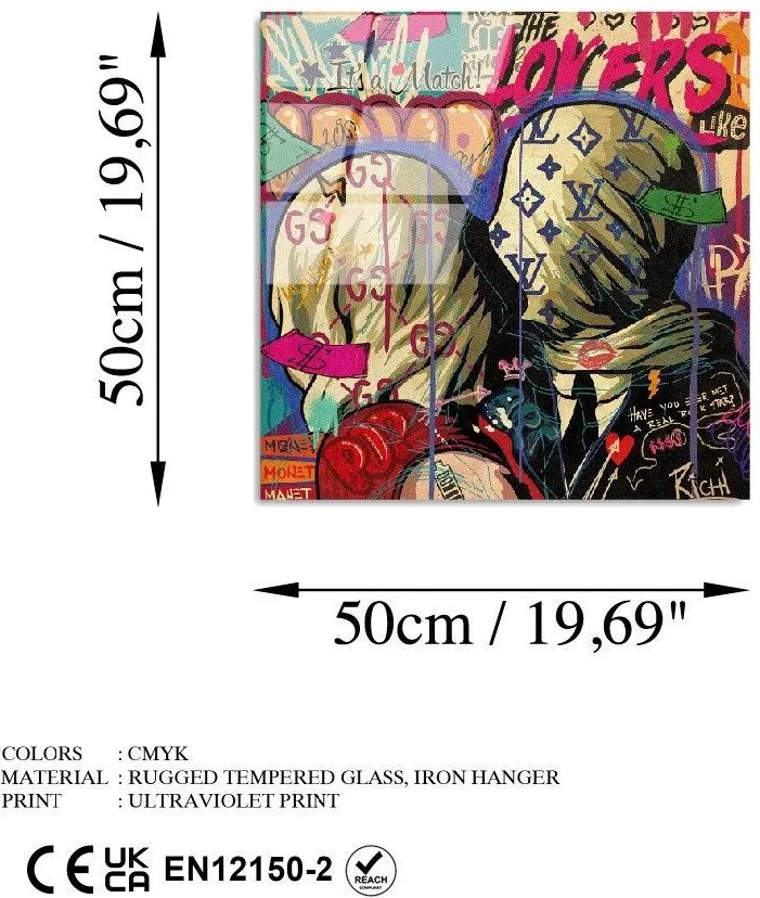 Üvegkép, 50×50 cm – UV-838