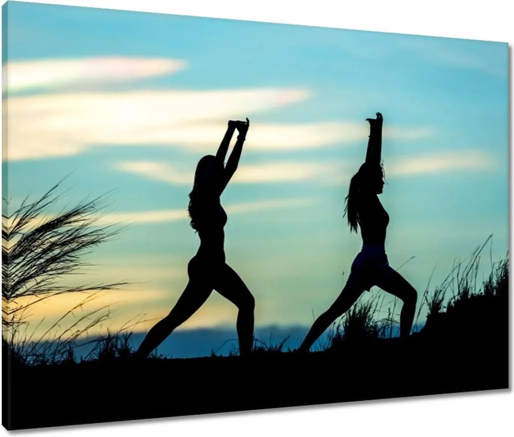 Vászonkép 80x60 Reggeli jóga