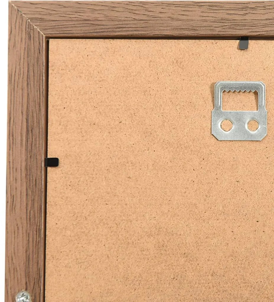 világosbarna MDF kollázs képkeret 10 db 13 x 18 cm-es képhez