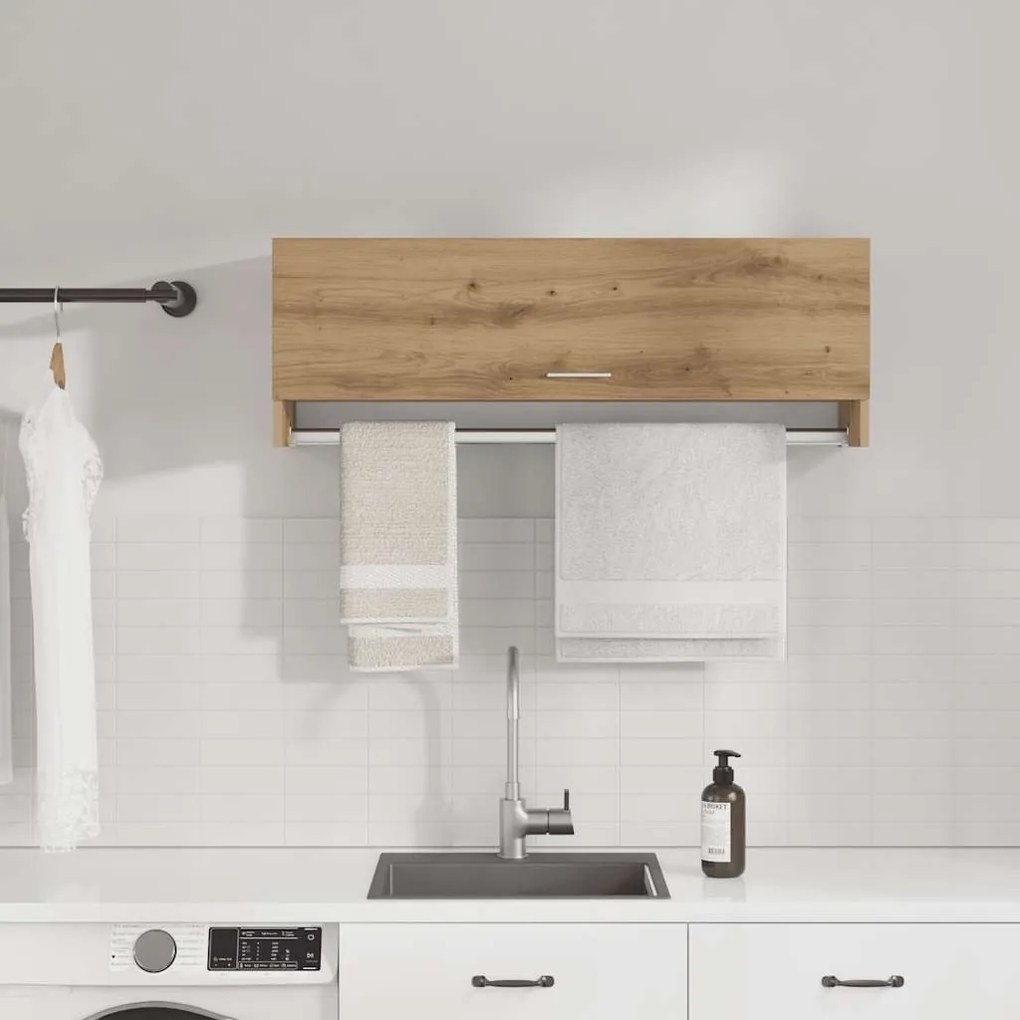 gardróbszekrény Artisan tölgy 100x32,5x35 cm Gépelt fa