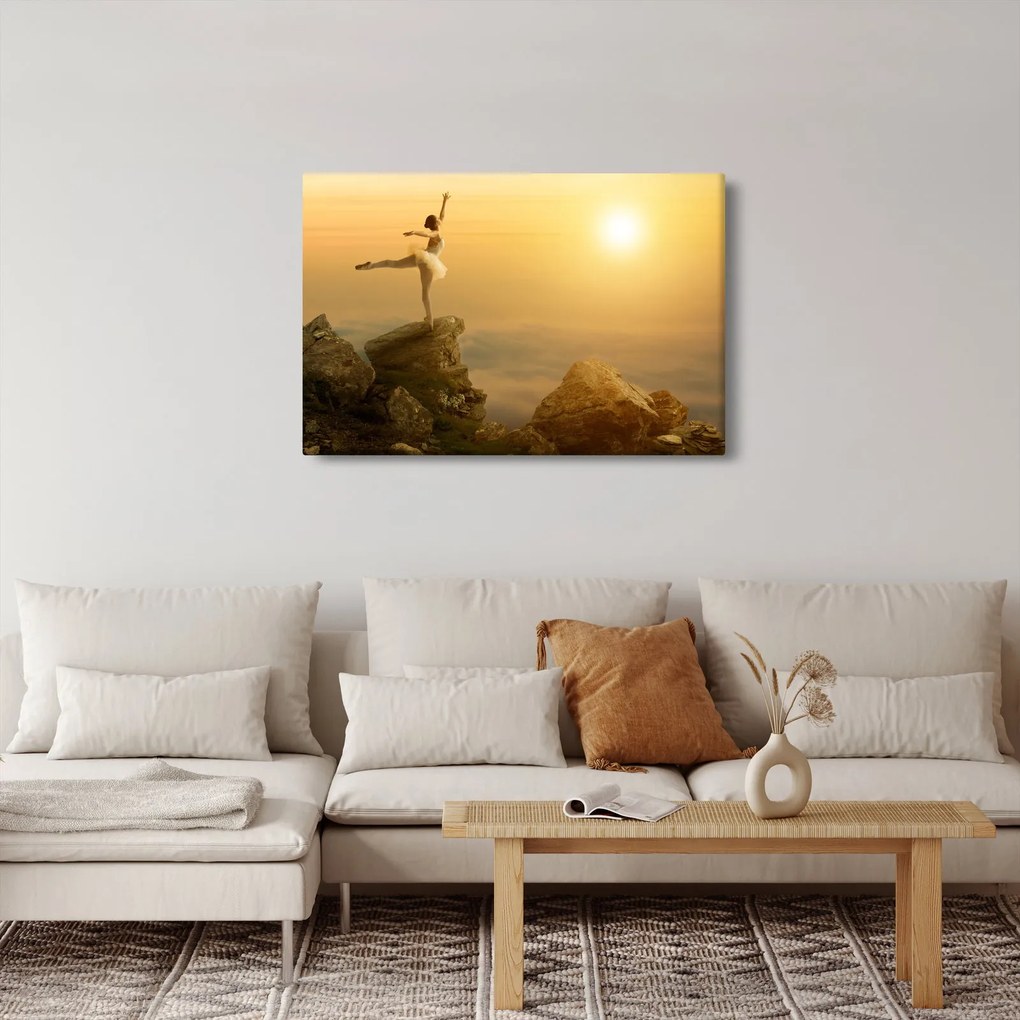 Kép - balerina a sziklán (90x60 cm)