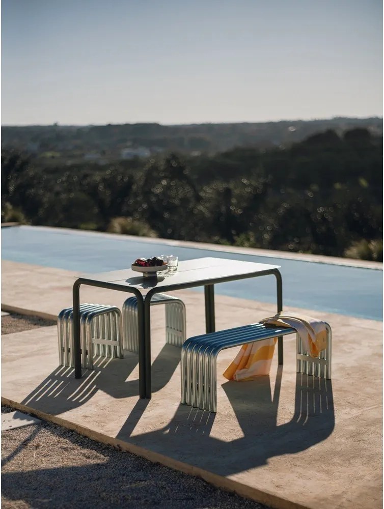 Ezüstszínű fém kerti szék Nokk – noo.ma