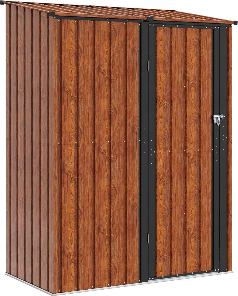 vidaXL Kertiszerszámos házak Barna 153,5 x 86 x 200 cm Fém