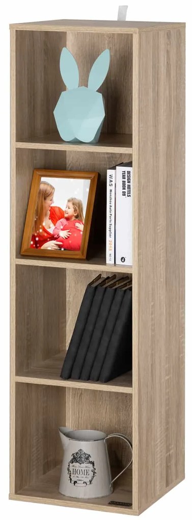 Casaria® Skylar könyvespolc 106x30x30 cm - natúr