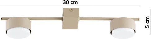 Brilagi - LED spotlámpa MONO 2xGX53/12W/230V bézs