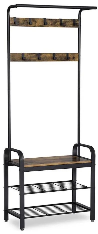 NAVOR álló kabátfogas barna/fekete