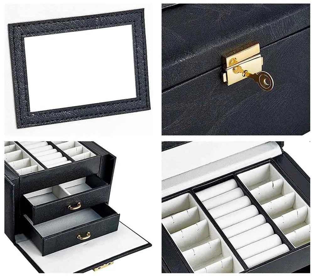 Ékszertartó táska, több színben-fekete