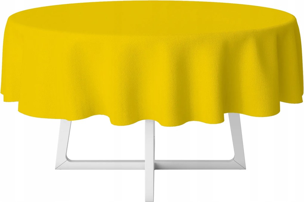 Abrosz Cerata Sárga Egyszínű Kerek Vastag Kör 120 cm