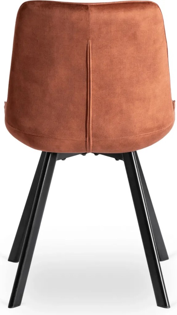 Szék rozsdabarna színben, bársony kárpittal. RICK