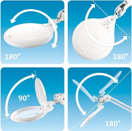 Extol - fényerőszabályozható LED asztali nagyítólámpa LED/10W/230V fehér