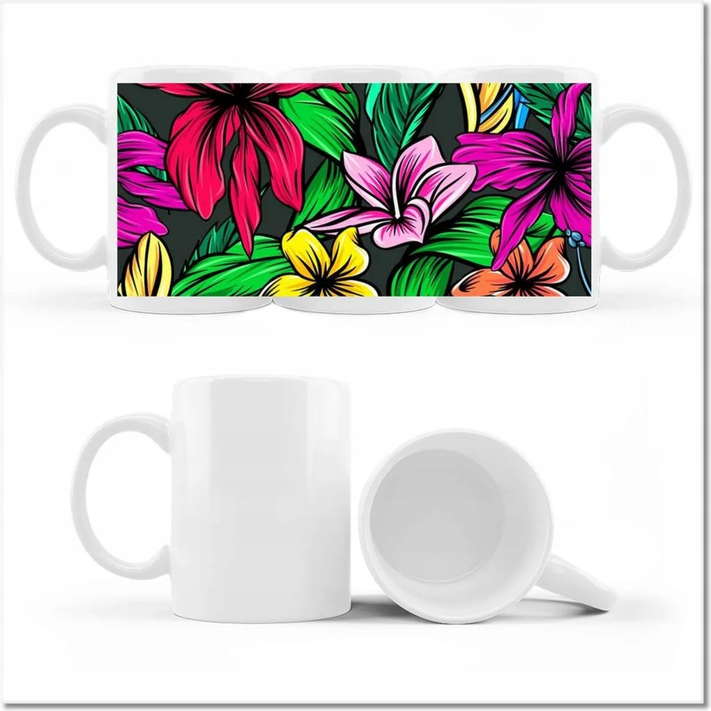 Fotós bögre Trópusi hibiszkusz levél