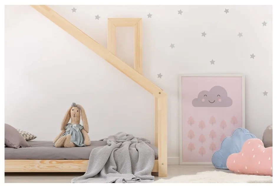 Mila DMS házikó gyerekágy borovi fenyőfából, 120 x 200 cm - Adeko