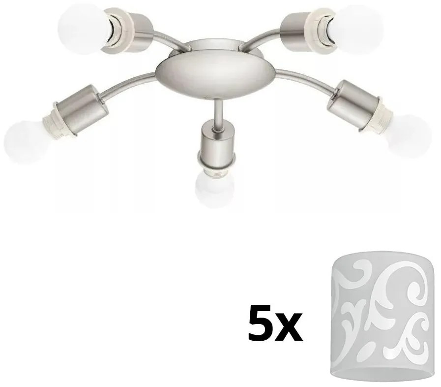 Eglo - LED mennyezeti lámpa MY CHOICE 5xE14/4W/230V króm/fehér