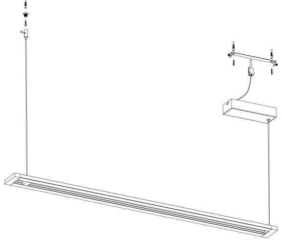 Eglo 98492 - LED Csillár zsinóron AMONTILLADO LED/27W/230V