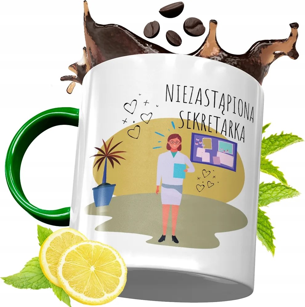 Zöld Bögre Titkárnőnek Születésnapi Ajándék Nyomtatott Fotóval