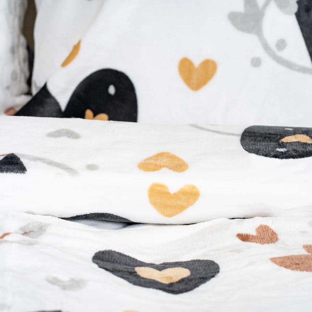 4Home Romantic mikroflanel ágyneműhuzat, 140 x 220 cm, 70 x 90 cm, 140 x 220 cm, 70 x 90 cm