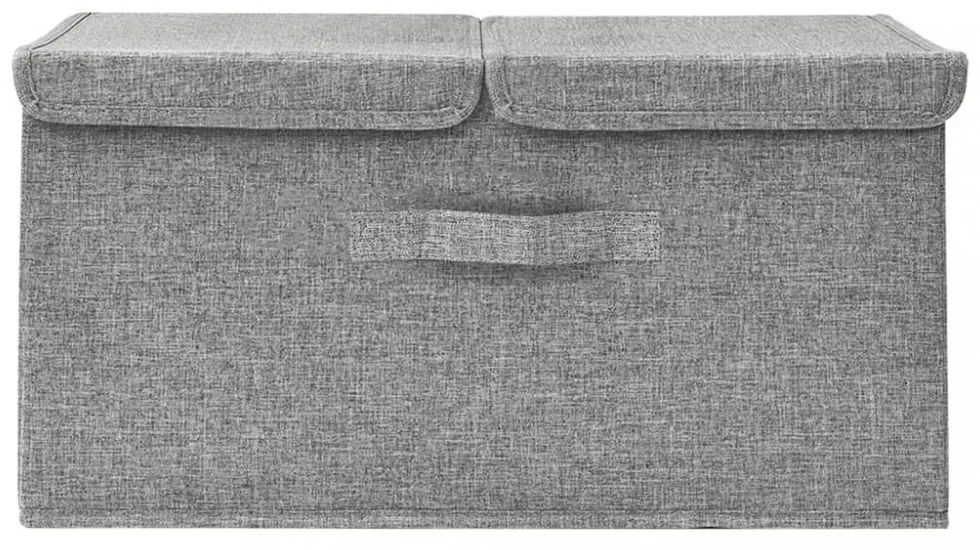 szürke szövet tárolódoboz 50 x 30 x 25 cm