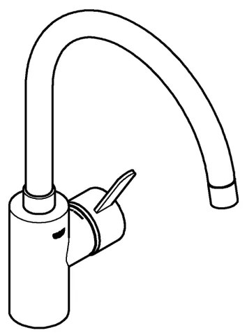 GROHE 32843002 - Mosogató csaptelep EUROSMART COSMOPOLITAN fényes króm