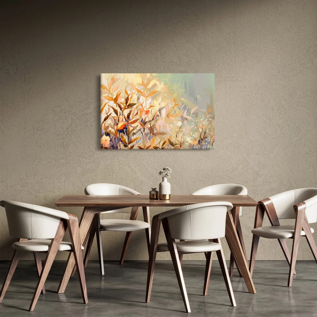 Kép - Festett növények (90x60 cm)