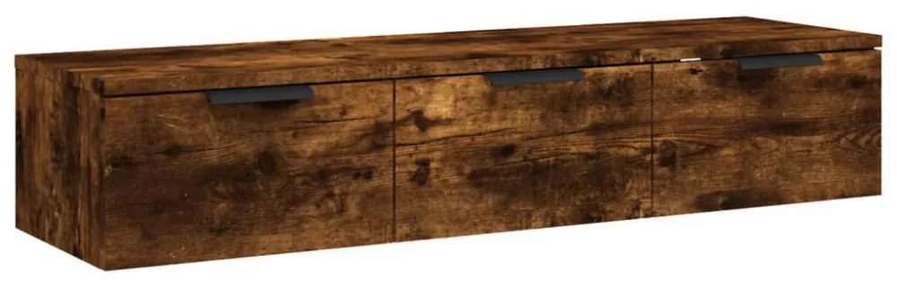 füstös tölgy színű szerelt fa faliszekrény 102 x 30 x 20 cm