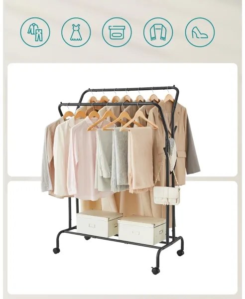 LINEA mobil álló fogas, fekete