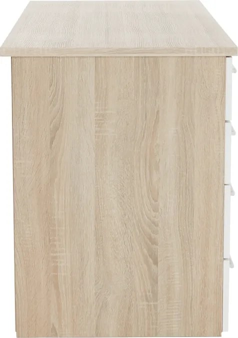 íróasztal, tölgy sonoma/fehér, EUSTACH