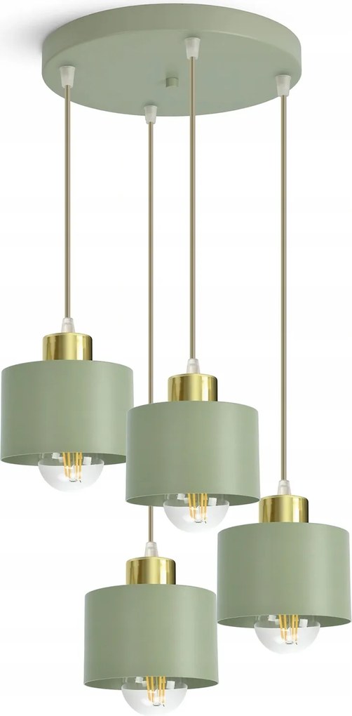 Mennyezeti lámpa lógó zsálya arany 486-EZ4 Led modern asztal fölé