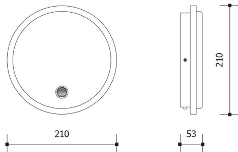 LED kültéri fali lámpa érzékelővel LED/15W/230V IP65 fehér