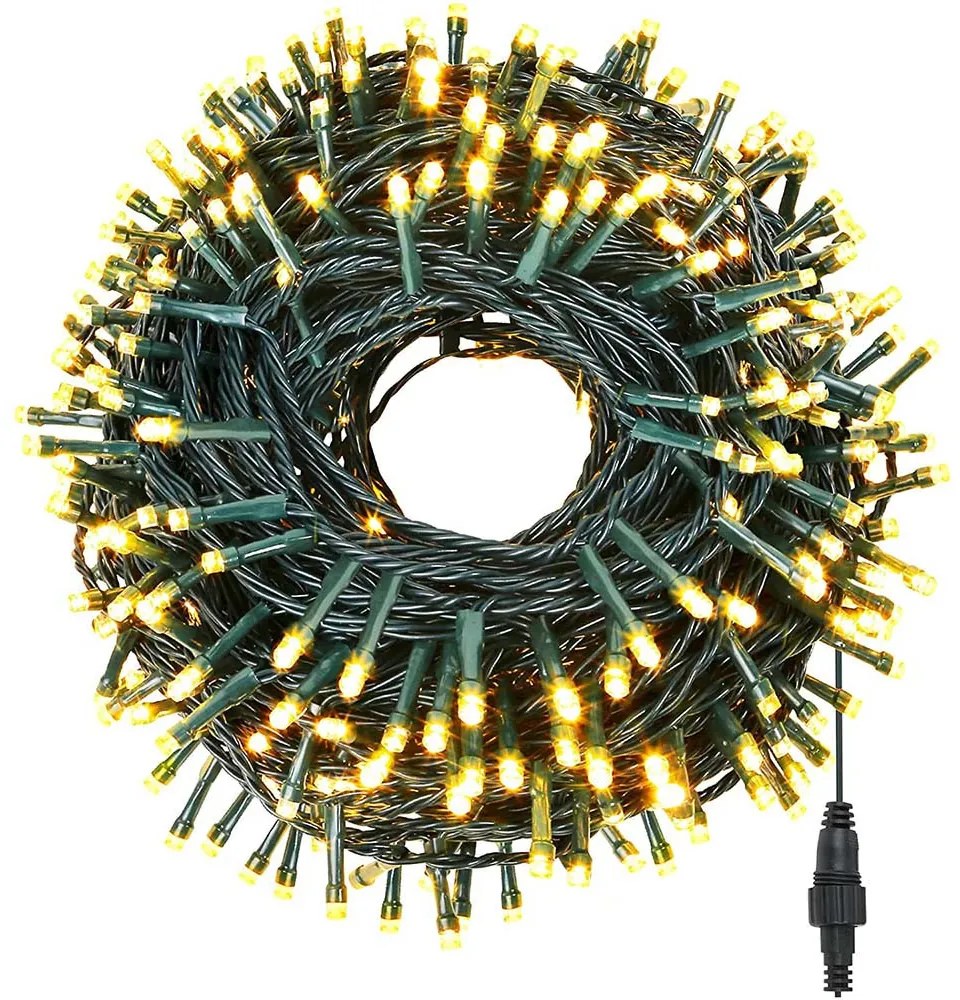 LED fényfüzér választható méretben és színben-240 LED-es-melegfehér