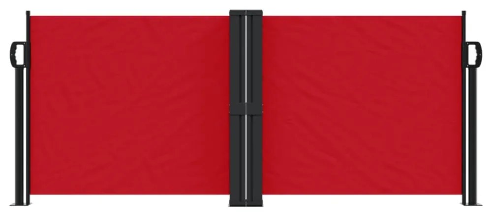 piros behúzható oldalsó napellenző 100 x 1000 cm