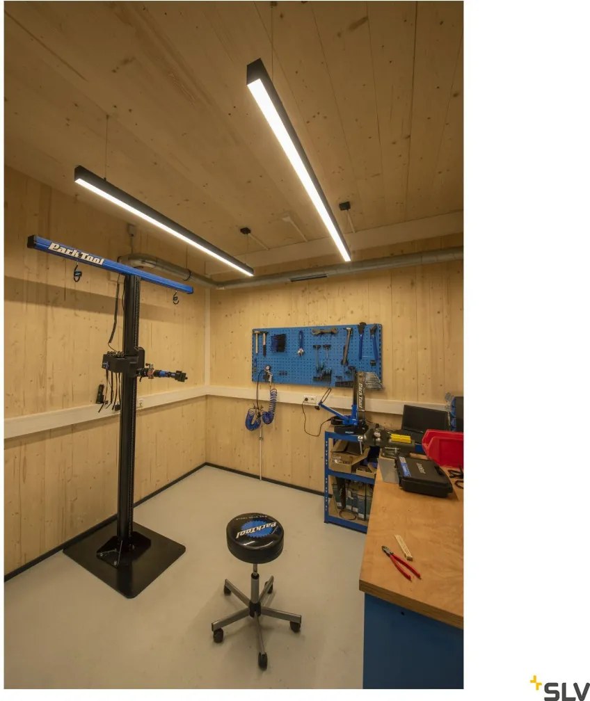 SLV 1001409 GLENOS Modern Led Függesztett Lámpa Fekete LED IP20