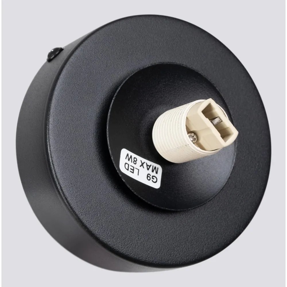 Fekete-fehér fali lámpa Blaze – Sollux