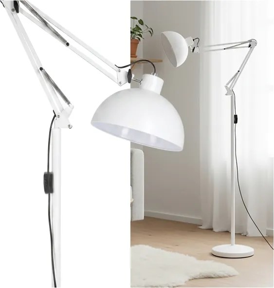 Brilagi - Rugalmas állólámpa TASKER 1xE27/60W/230V 157 cm fehér