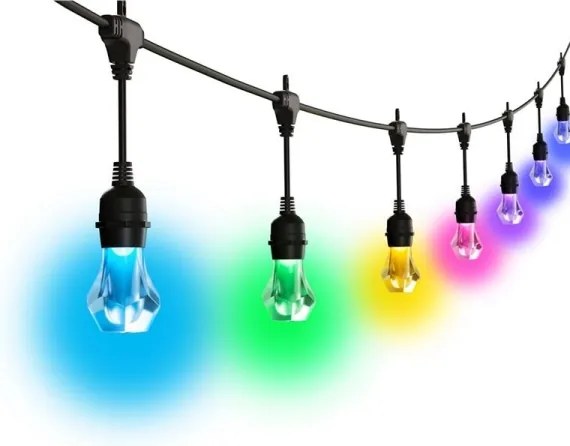 Nanoleaf NF084K02-20SLO - LED RGBWIC dimmelhető fényfüzér 20× LED, 15 m, Wi‑Fi, IP65