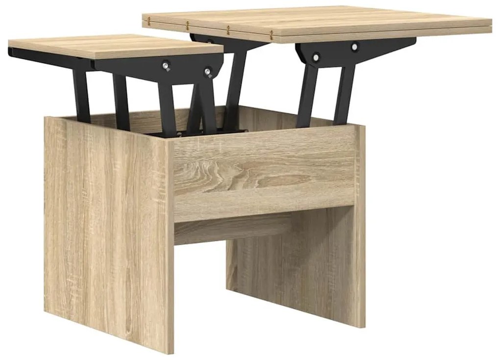 vidaXL Dohányzóasztal Sonoma tölgy 55 x 54,5 x 45 cm Faanyag