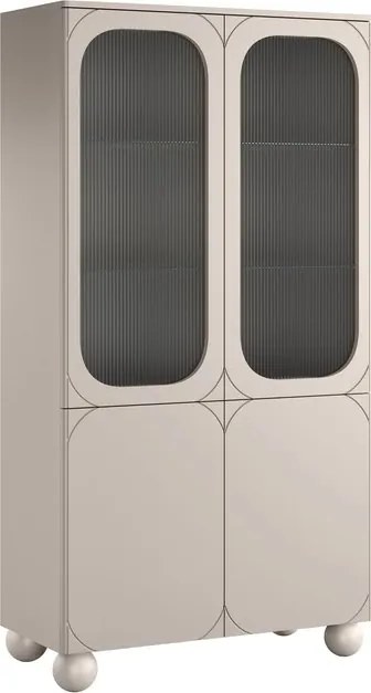 Sonatia II kétajtós vitrin 100 cm - kasmír