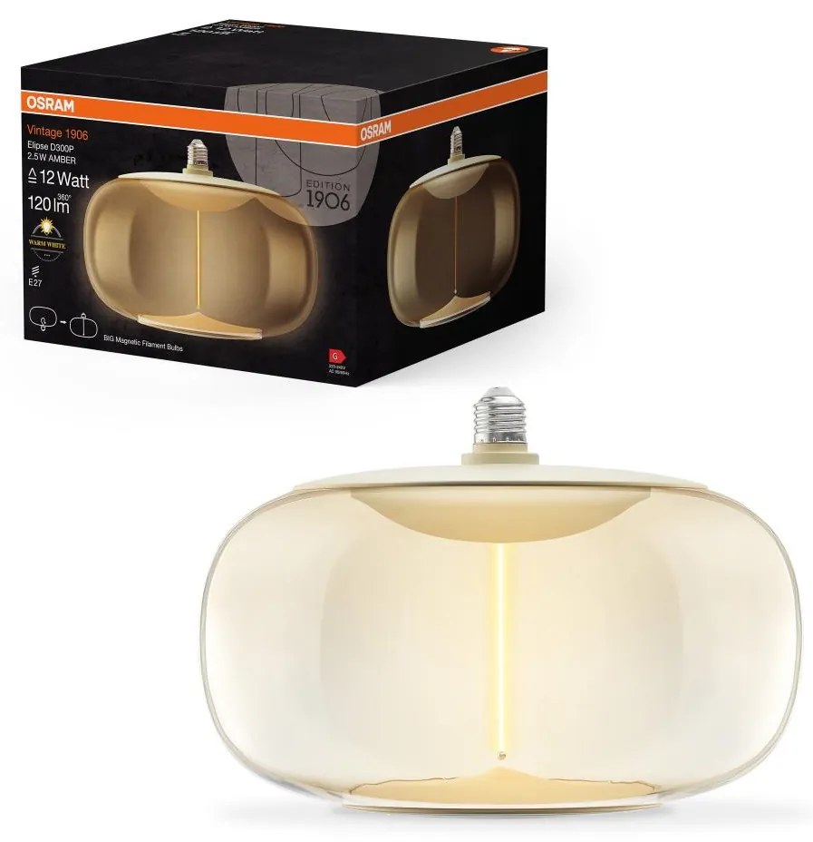 LED Izzó VINTAGE FILAMENT E27/2,5W/230V 2700K - Osram