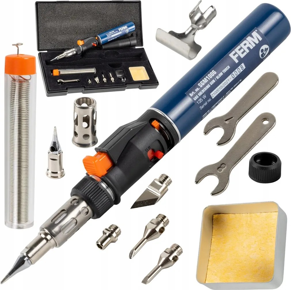 Gázforrasztópáka Ferm Égő 135W Szett