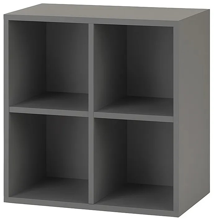 Boxie nyitott fali szekrény 80x80x37 cm antracit