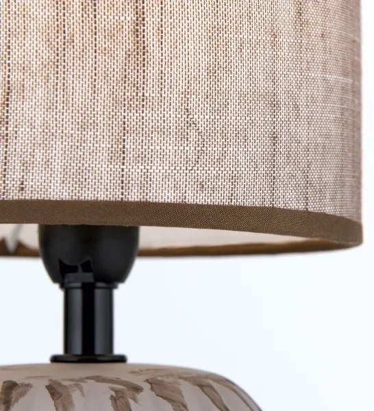 Orion LA 4-1224/1 - Asztali lámpa PINIA 1xE14/25W/230V kerámia bézs/szürke