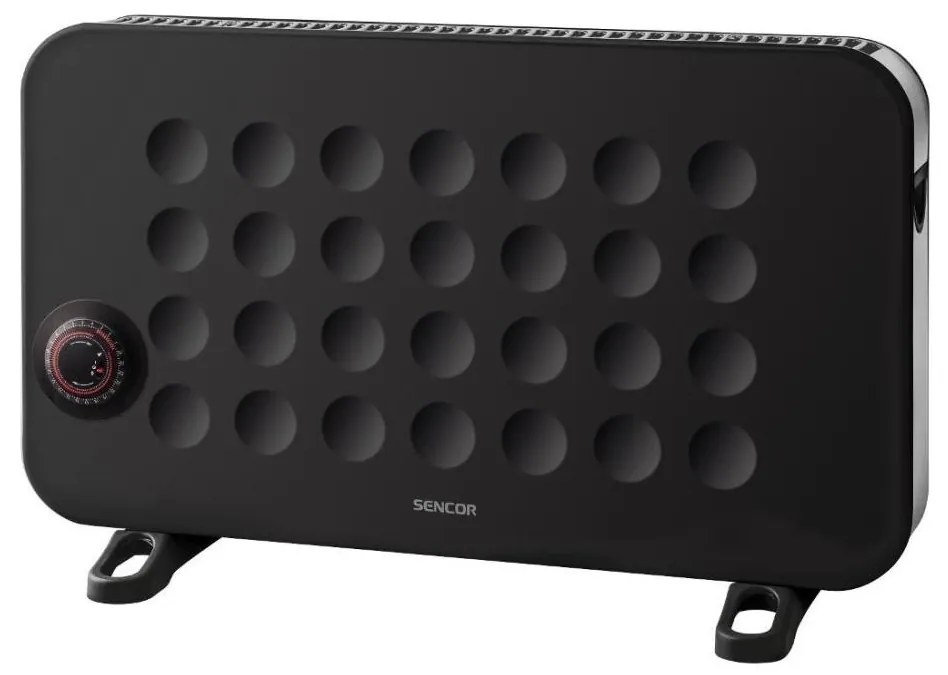 Sencor - Elektromos konvektoros fűtés 750/1250/2000W/230V termosztát IP24 fekete