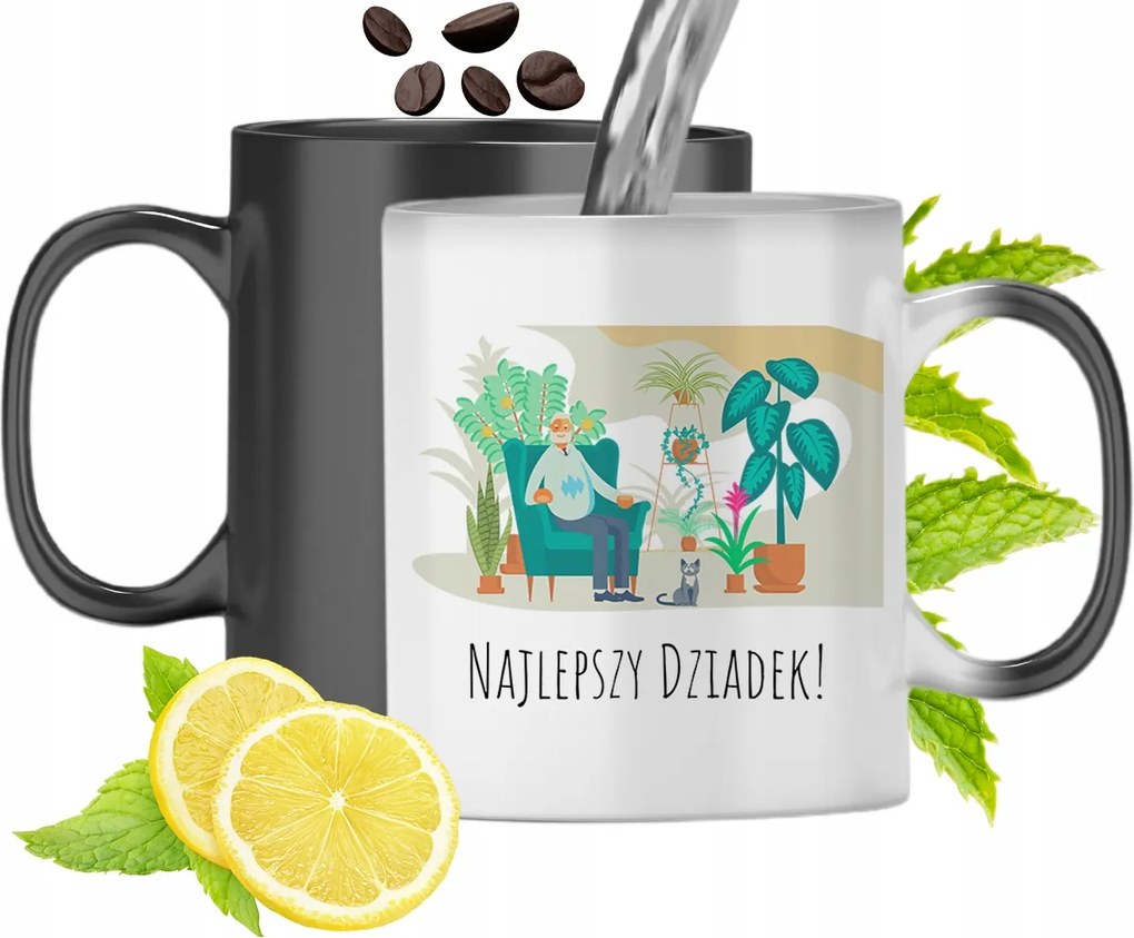 Mágikus Bögre Nagypapának Színváltós Nyomtatott Fényképpel