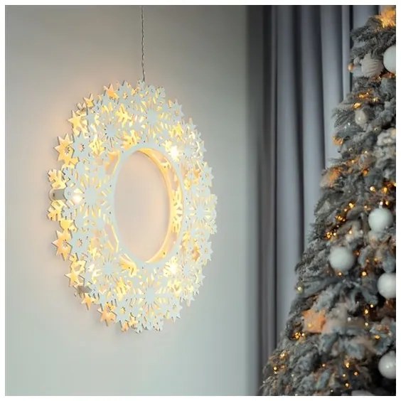 Solight 1V297 - LED karácsonyi dekoráció 10xLED/2xAA meleg fehér koszorú