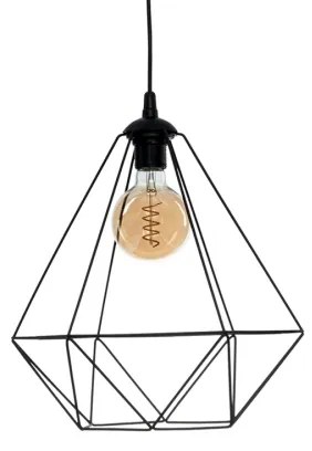 Függeszték BASKET 1xE27/60W/230V fekete