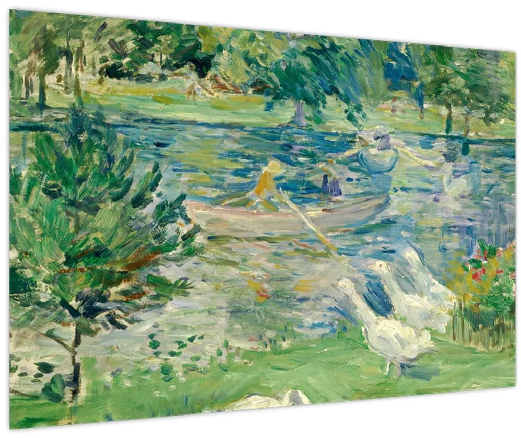 Kép - Berthe Morisot, Girl in a Boat with Geese, reprodukciók (90x60 cm)